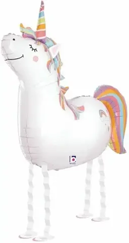 Шар (38""/97 см) Ходячая Фигура, Волшебный единорог, 1 шт. в упак.