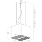 Вытяжка островная Elica PIX BL/F/42-PRF0146220