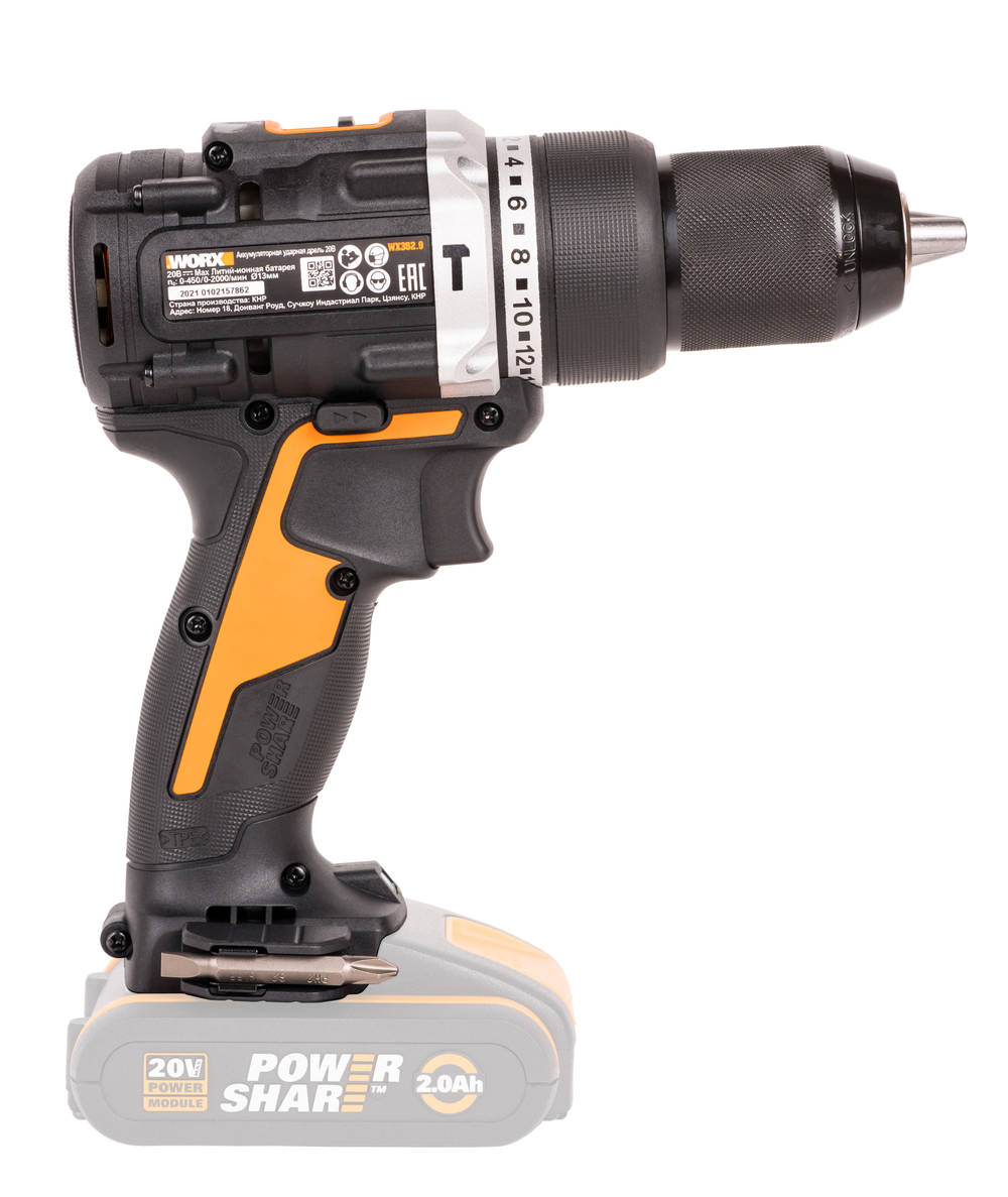 Дрель-шуруповерт ударная аккумуляторная WORX WX352.9
