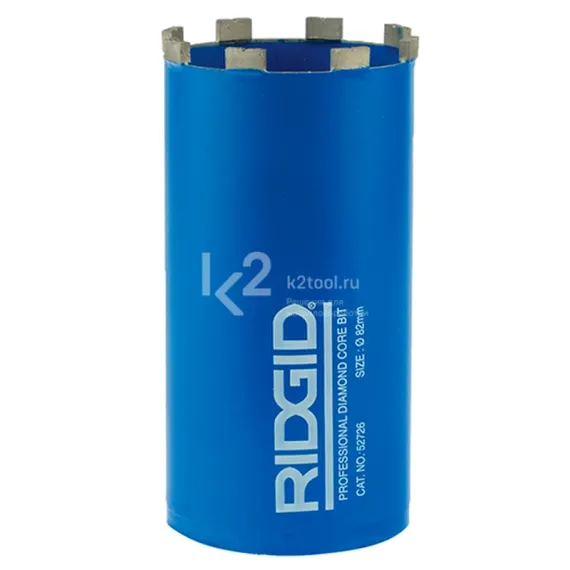 Коронка алмазная RIDGID, 38x200 мм, хвостовик 1/2″, арт. 52666