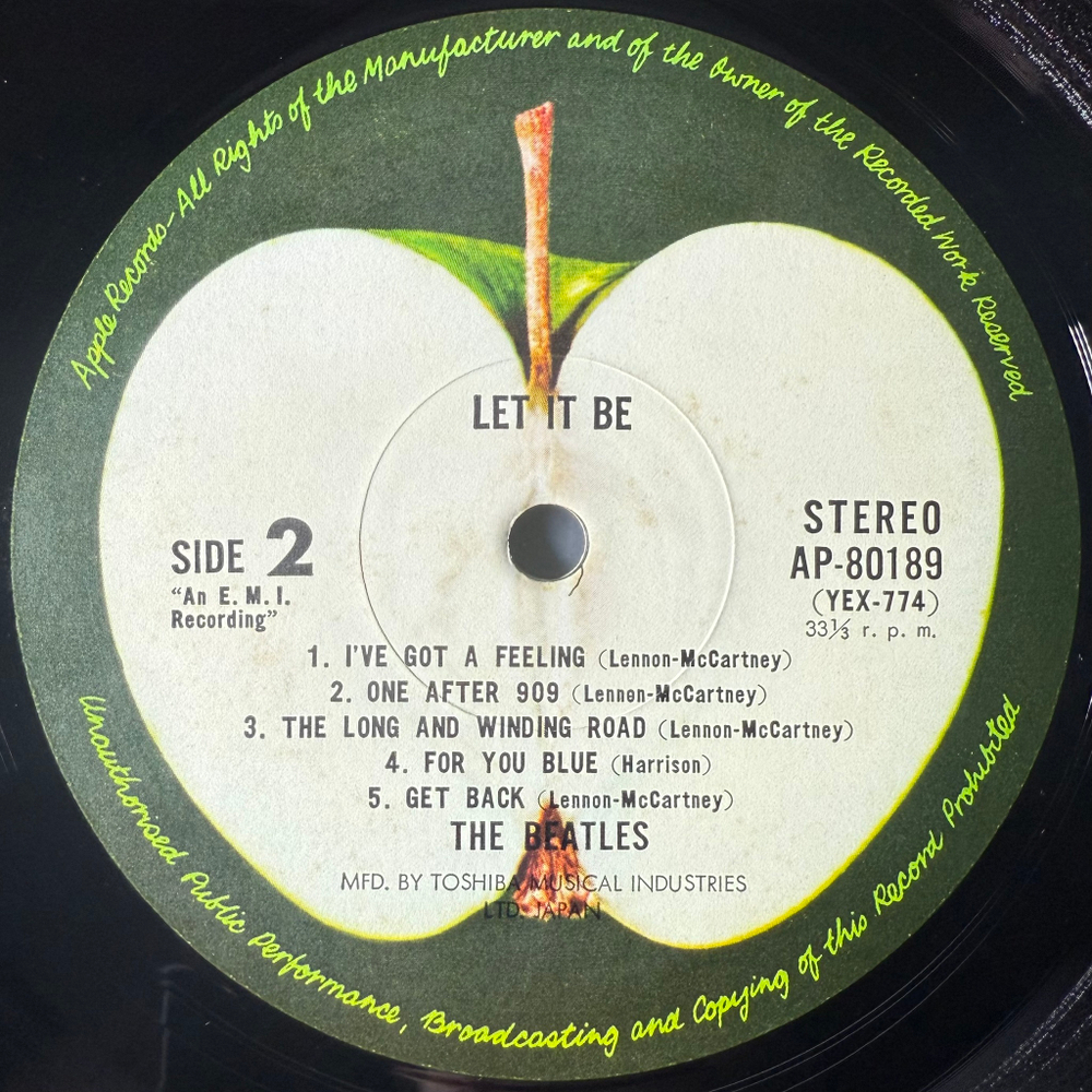 The Beatles - Let It Be (Япония 1974г.)
