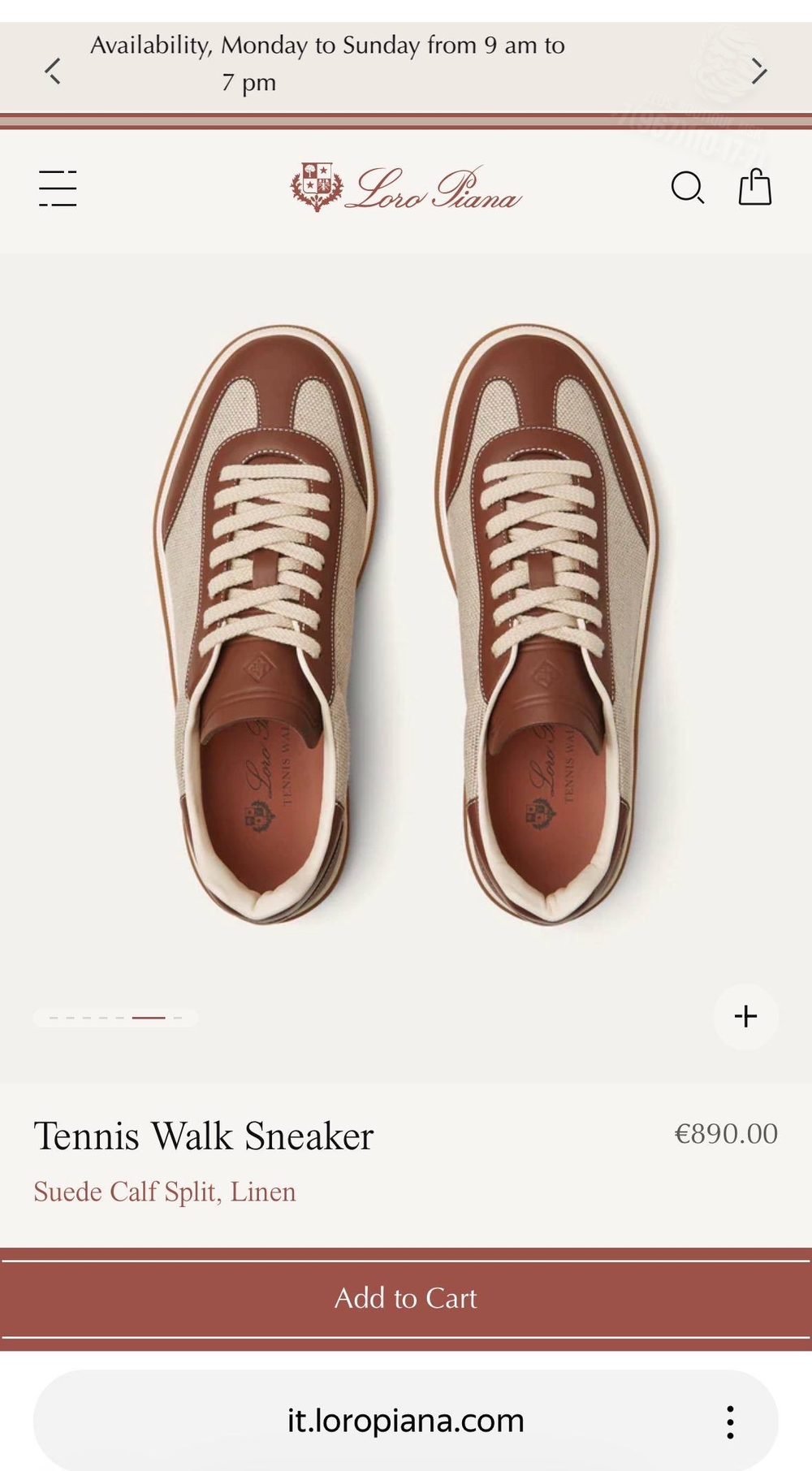 Кеды Loro Piana Tennis Walk