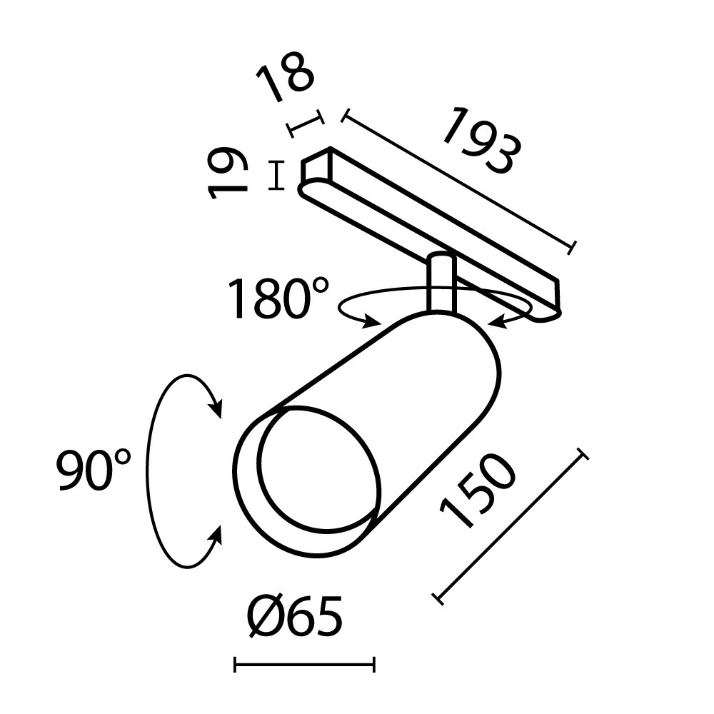 Магнитный трековый светильник Maytoni Focus LED TR032-2-20W4K-S-W