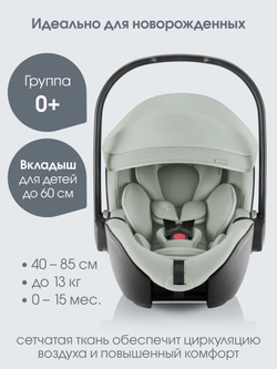 Автокресло 0+ Britax Roemer BABY-SAFE PRO, Стиль зеленый (style sage green)