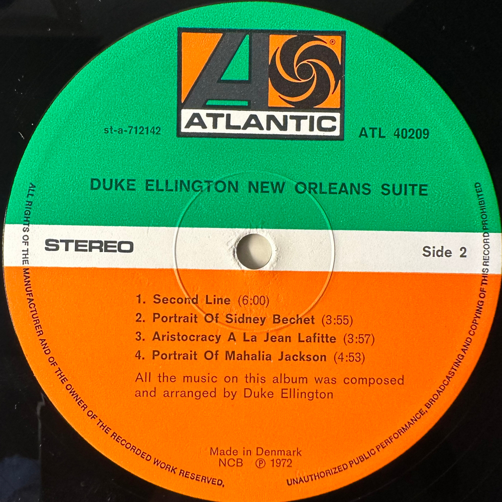 Duke Ellington ‎– New Orleans Suite (Дания 1972г.)