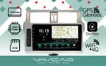 Магнитола для Toyota Land Cruiser Prado 150 2014-2017 - Vaycar VA77-0531 на Android 13, Быстрая, 4G SIM-слот