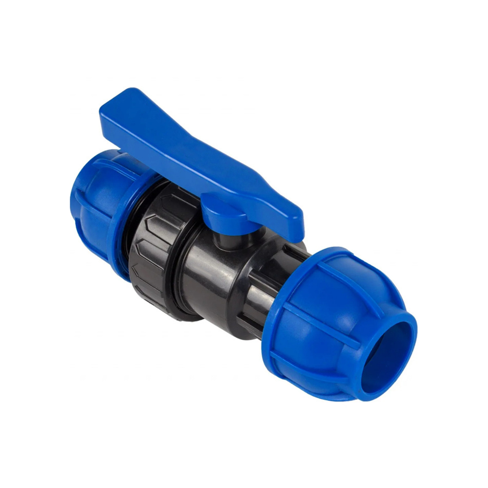 Кран ПНД соединительный d25*25