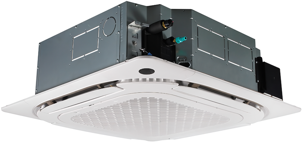 Сплит-система кондиционер кассетный Midea MCD1-48HRN1-R/MOU-48HN1-LRR/T-MBQ4-04A1 на 140 м²