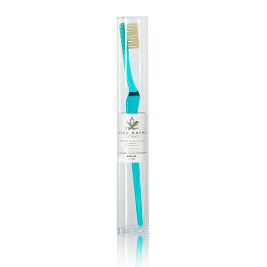 Зубная щетка Acca Kappa с щетиной из нейлона средней жесткости  (цвет Turquoise)