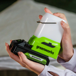 LED-фонарь (светильник) акк. Greenworks G24LA500, 24V, 500 лм, 1хUSB-C, 1xUSB-A, скоба, без АКБ и ЗУ