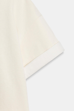 ФУТБОЛКА ИЗ ПЛОТНОГО ХЛОПКА С КОРОТКИМИ РУКАВАМИ — ZARA