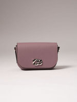 Сумка кожаная на плечо Deboro 30879 лиловая тень