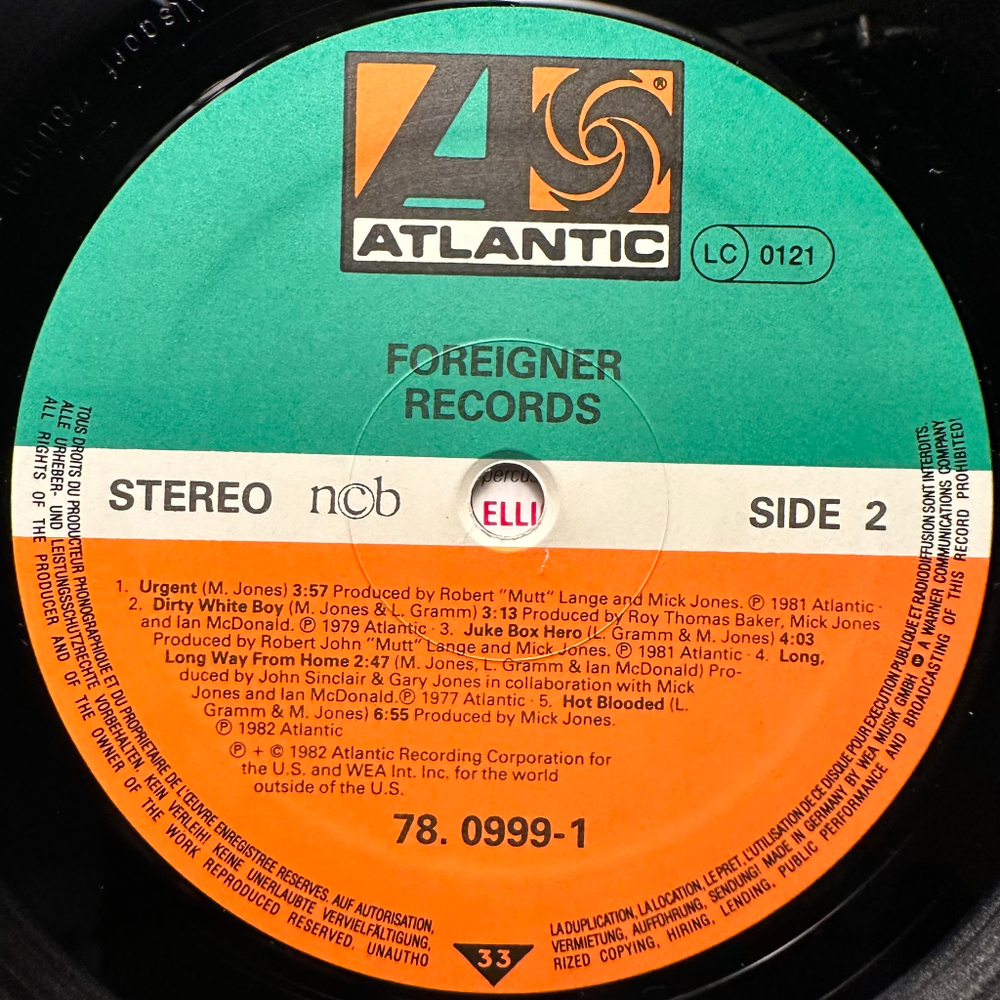 Foreigner – Records (Скандинавия 1982г.)