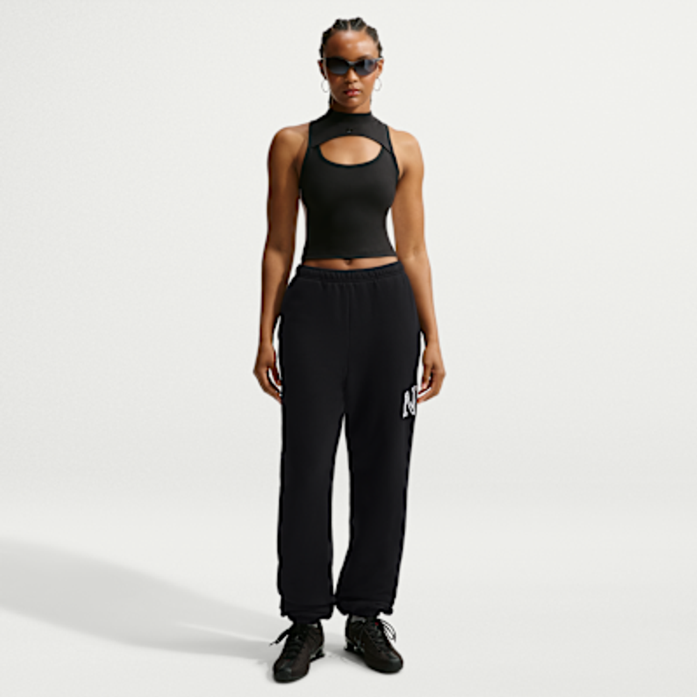 Nike Studio Fleece Medium Weight Graphic Pack Женские спортивные брюки свободного кроя с логотипом. - Nike