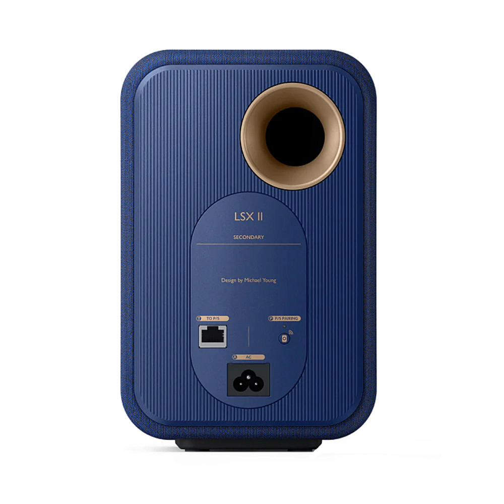 KEF LSX II Cobalt Blue активная беспроводная полочная акустическая система (пара)