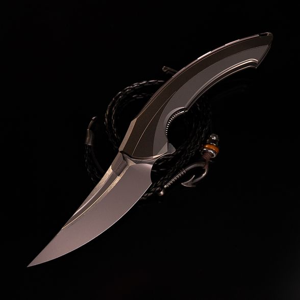 Цена наСкладной нож Lamella Grey Rike Knife, сталь CPM 20CV, рукоять титан