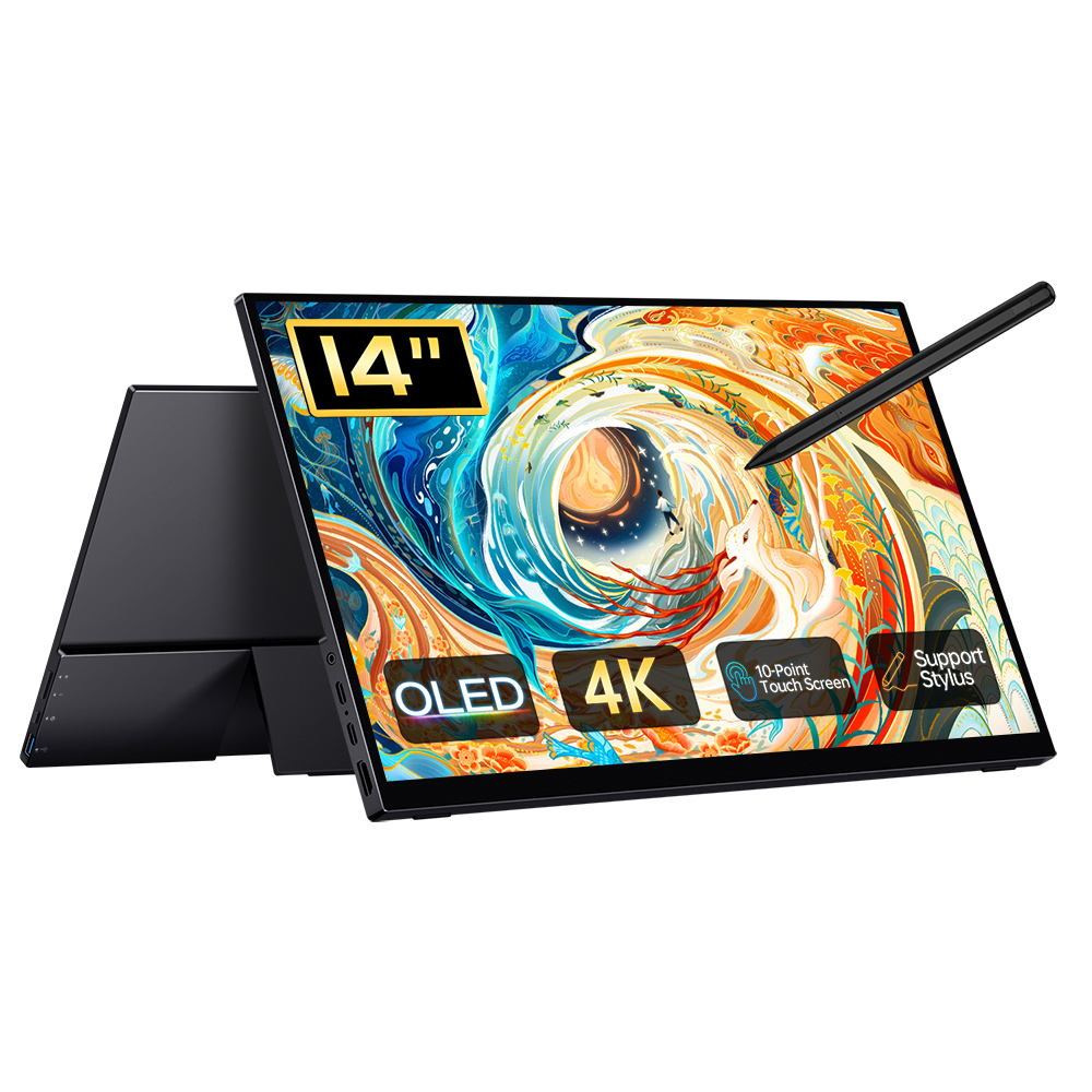 14" Портативный сенсорный монитор VCHANCE 4K OLED 3840x2400, 60 Гц