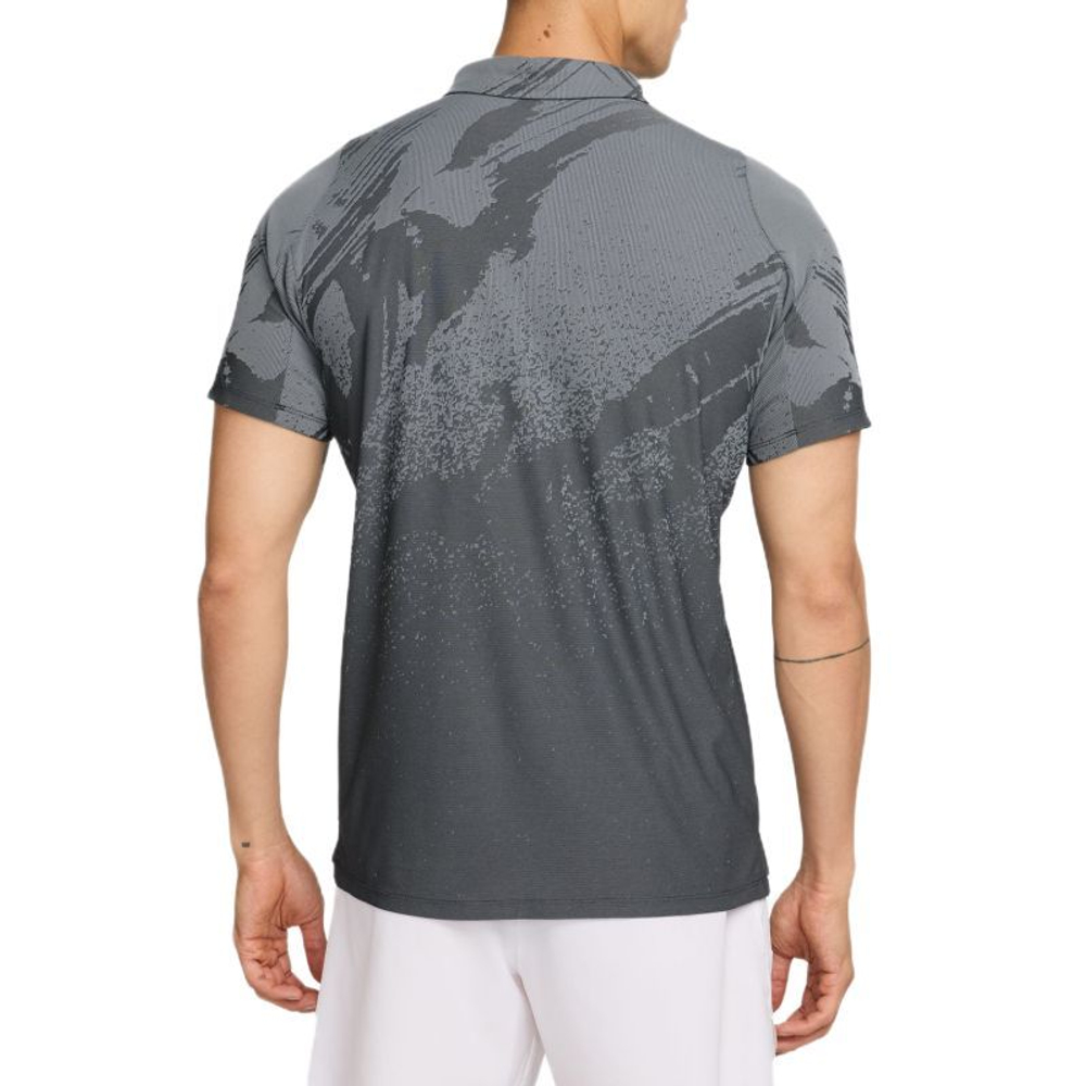Мужское теннисное поло Nike Court Paris Slam Advantage Dri-Fit Tennis — anthracite/cool grey/white