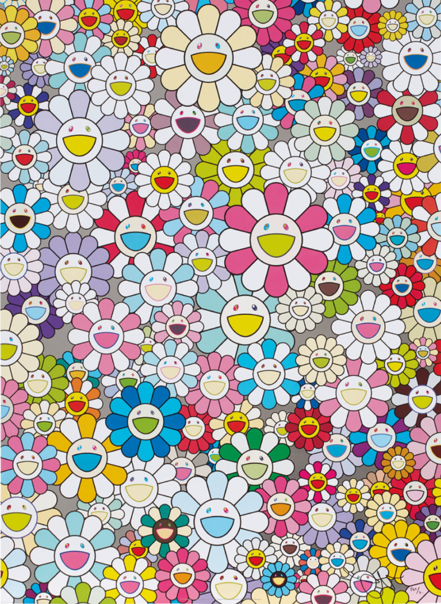 Такаси Мураками. An Homage to Yves Klein, Multicolor C из серии «Homage to Yves Klein». 2012