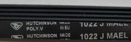 Ремень 1022 J4 PJE Hutchinson для стиральной машины Beko (Беко) 953мм черный, белая надпись