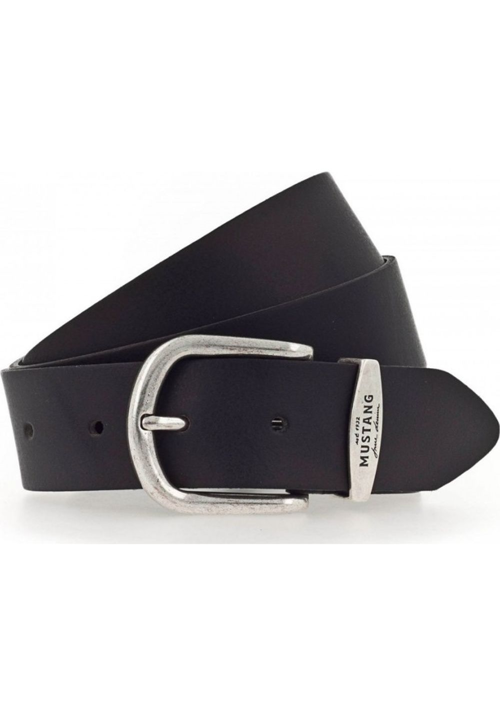 Ремень 35 mm with metal loop and buckle in polished silver MW3074L14-0690