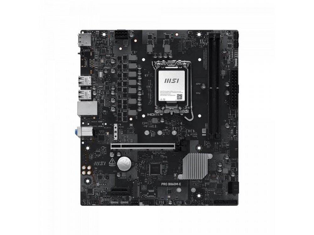 Материнская плата MSI PRO B860M-E , Socket LGA 1851, Intel B860, mATX, RTL
