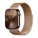 Умные часы Apple Watch Series 10 GPS + Cellular, 46mm, Gold Titanium Case with Milanese Loop, Gold S/M