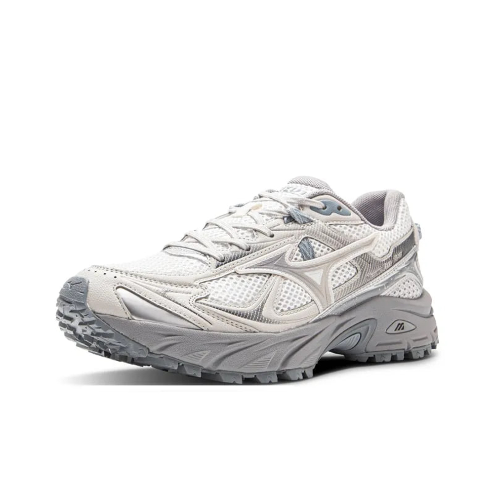 alt="Кроссовки Mizuno FIYI TL серый серебристый вид спереди"