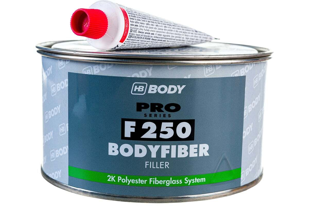 Шпатлевка со стекловолокном + отвердитель 20г BodyFiber (0,75кг)