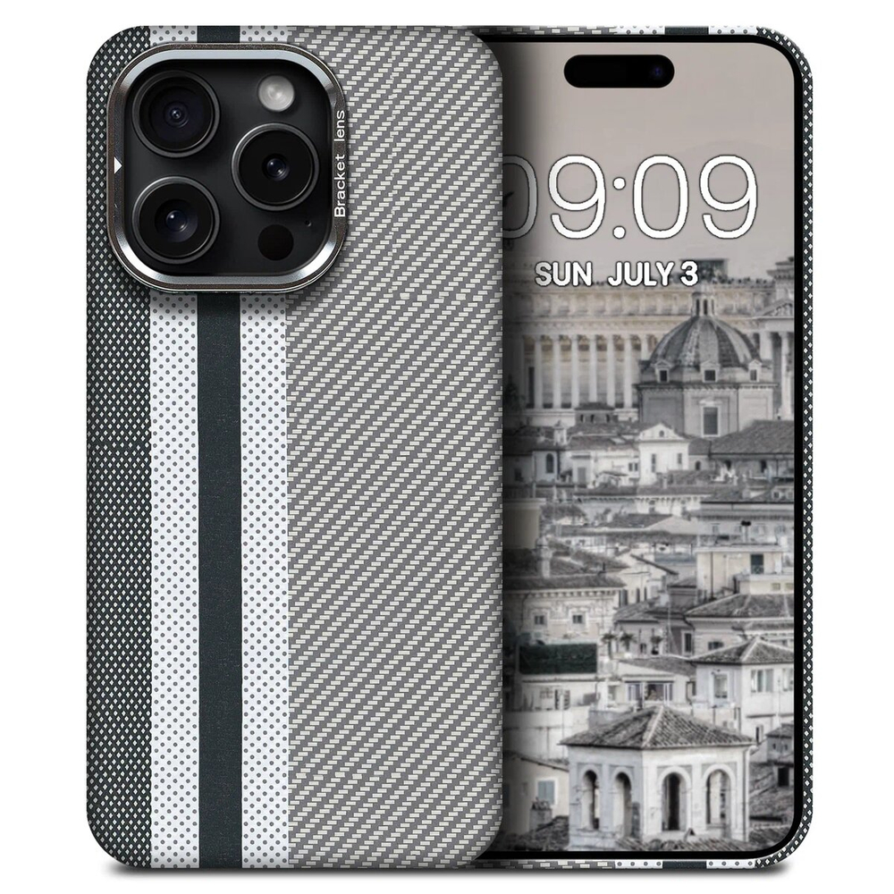 Дизайнерский чехол для IPHONE 15 PRO MAX с камерой-подставкой и MagSafe