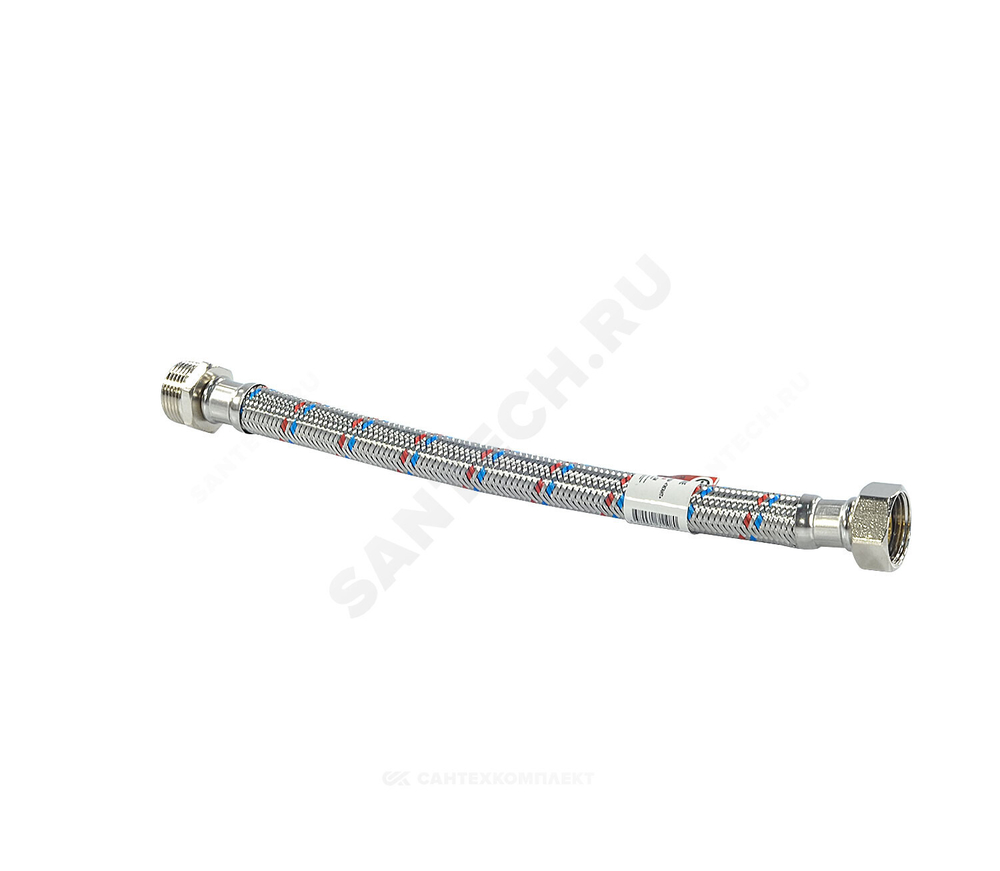 Подводка гибкая для воды нержавеющая оплетка ГИГАНТ 3/4" г-ш L=1.5м AQUALINE 04961