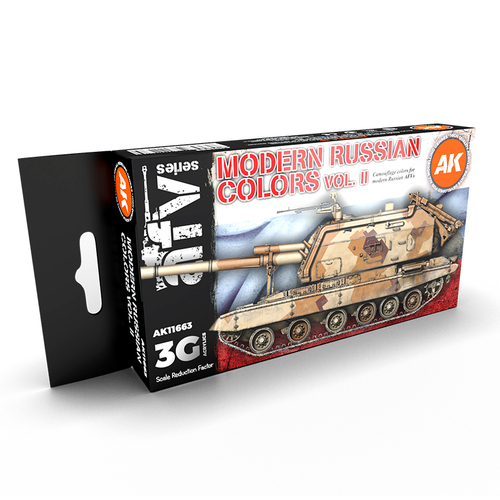 Набор акриловых красок GEN3 AK Interactive - MODERN RUSSIAN COLOURS VOL. 2