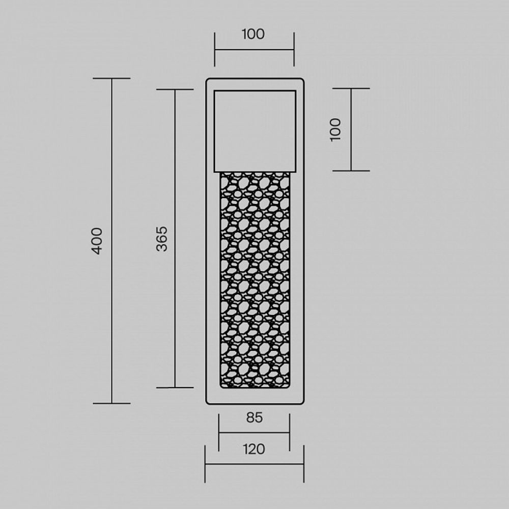Накладной светильник Maytoni Golthic MOD474WL-L20B3K
