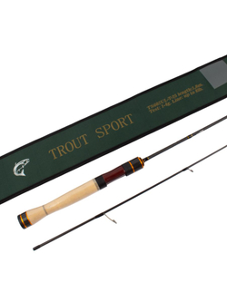 Удилище спиннинговое Fish Crystal Trout Sport, 2 секции, полая вершинка, длина 1.80 м, тест 1-4 г