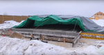 Тент строительный, универсальный, для сена и туризма, 4x6 м, ламинированный, плотность 120 грамм на кв.м