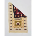 Коврик из хлопка KILIM GOLD 80бежевый-красный, Турция 57234КР