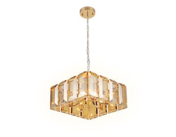Люстра подвесная TR5149GD/TI золото/янтарный Traditional Ambrella