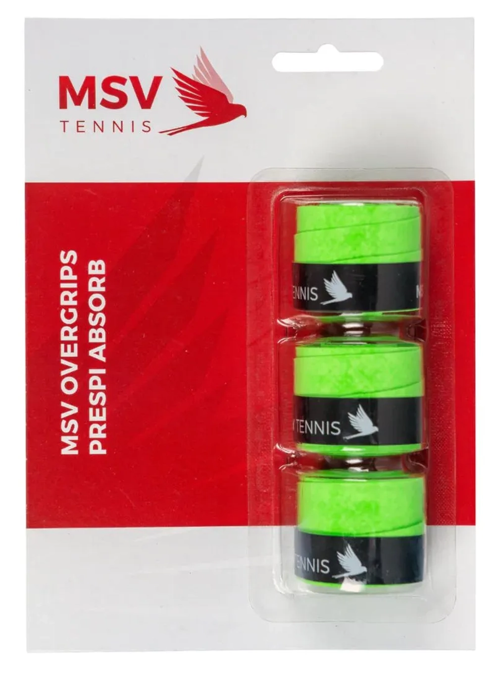Теннисные намотки MSV Prespi Absorb Overgrip 3P - green