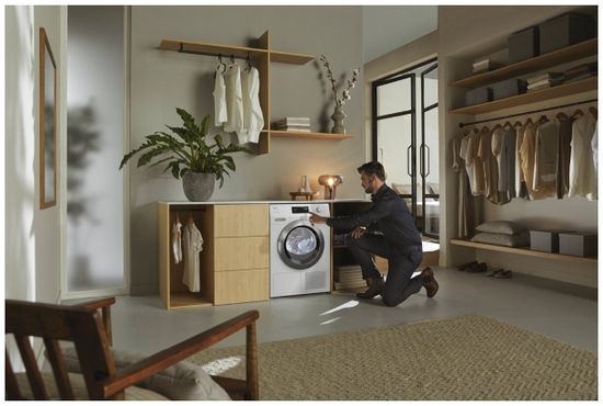 Сушильная машина Miele TEF775WP ChromeEdition (дисплей на немецком языке), белый лотос