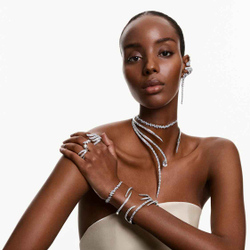MESMERA:CHOKER NECKLACE WHI/RHS