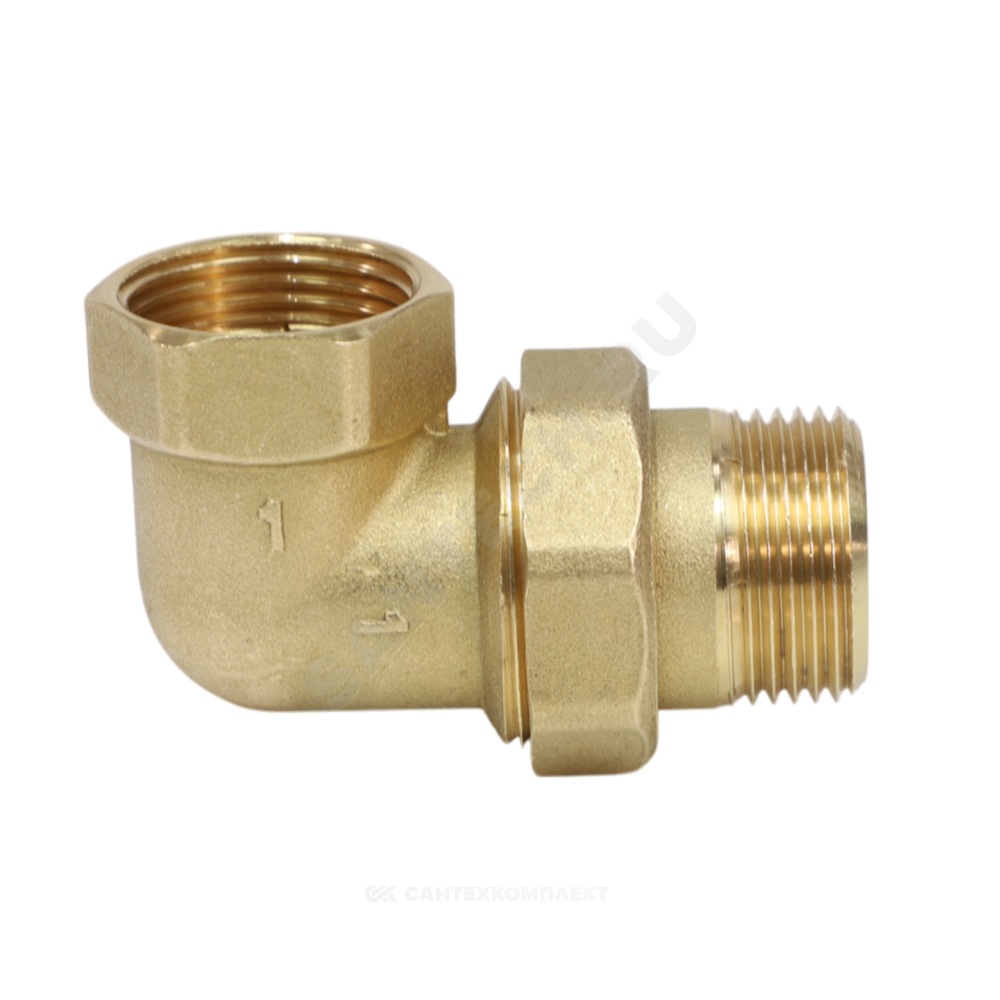 Соединитель латунь американка Ду 15 (1/2") угловой ВР/НР VALFEX VF.098.L.012