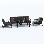 Лаунж зона Ideal Patio ЭСТИВО с трехместным диваном - маренго