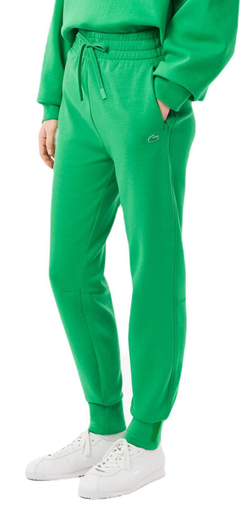 Женские теннисные брюки Lacoste Women's Two-Ply Piqué - зеленый