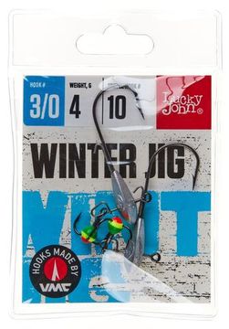 Мормышки свинц. Lucky John WINTER JIG Jig 04,0г кр.03/0, 2шт