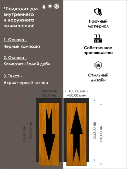 Табличка на дверь информационная - комплект 2шт