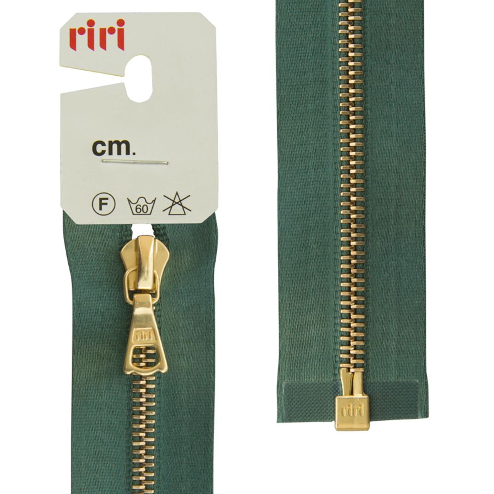 Молния металл RIRI Т4 (4 мм) 1 зам., разъем., 70 см, Gold, атласная тесьма, цв.5861, морская волна, 1 шт Молния металл RIRI Т4 (4 мм) 1 зам., разъем., 70 см, Gold, атласная тесьма, цв.5861, морская волна, 1 шт