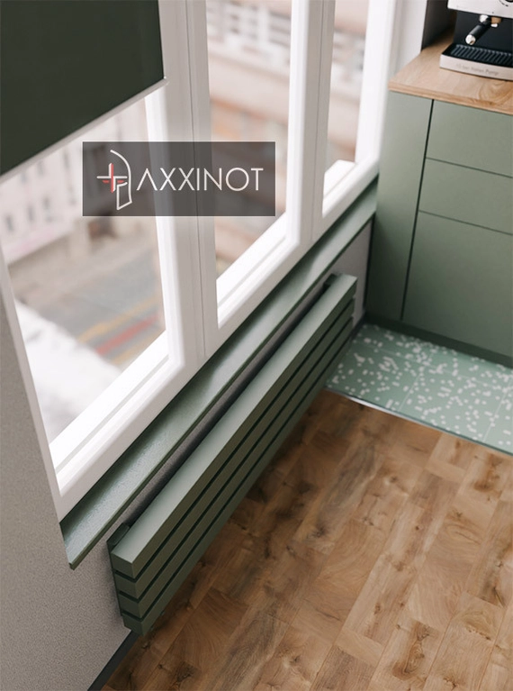Axxinot Verde Z 2500 - горизонтальный трубчатый радиатор шириной 2500 мм