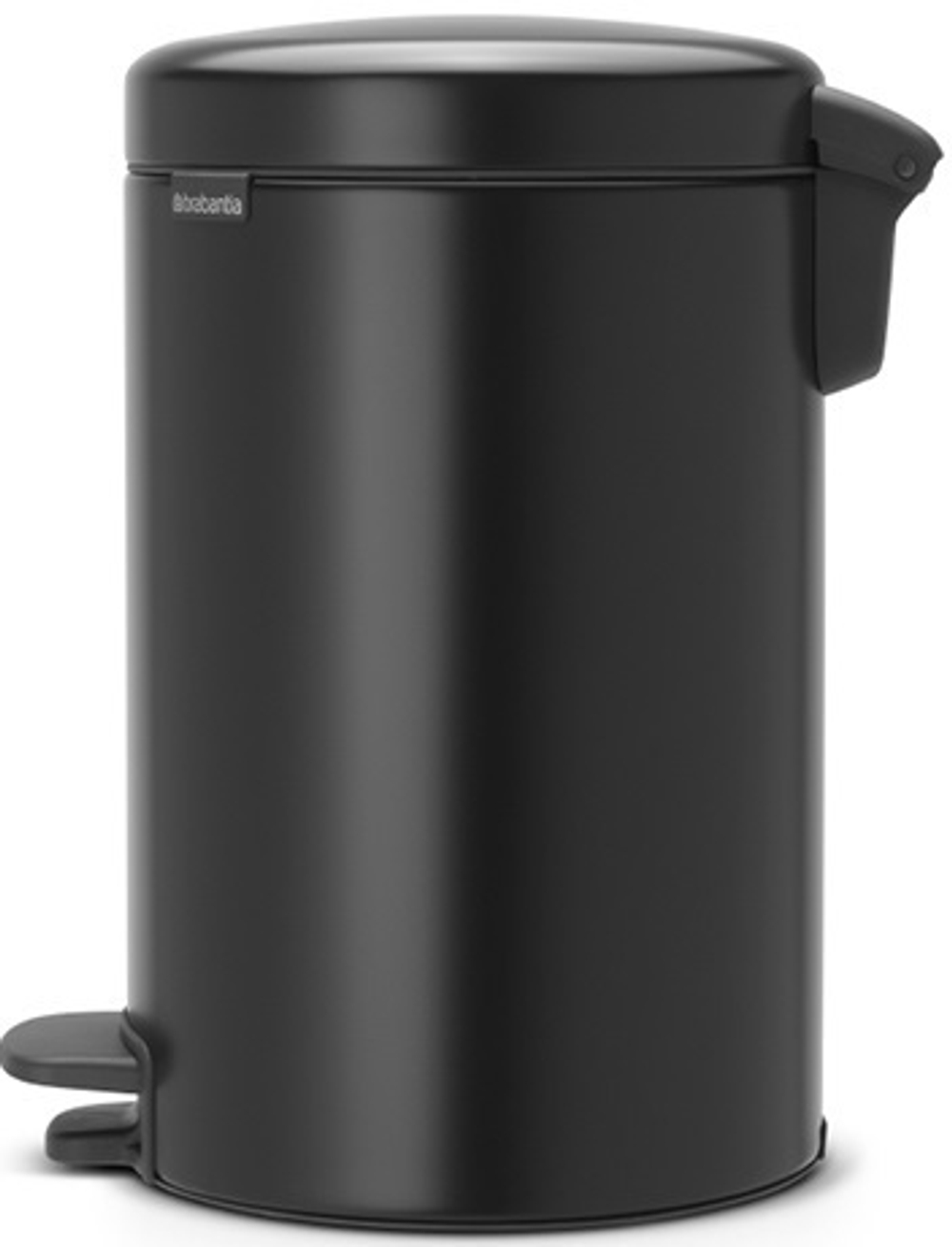 Ведро Brabantia NewIcon 12л черное матовое сбоку