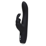 Черный вибратор-кролик Fifty Shades of Grey Greedy Girl Slimline Rabbit Vibrator