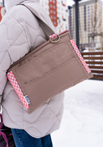 Best Buddy Сумка-лежак 2в1 Buddy Bag Розовая клетка